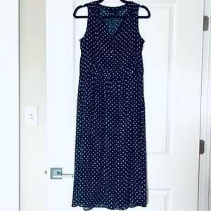 Banana Republic tiered maxi dress Navy Sleeveless